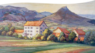 Gemälde mit Walkenmühle